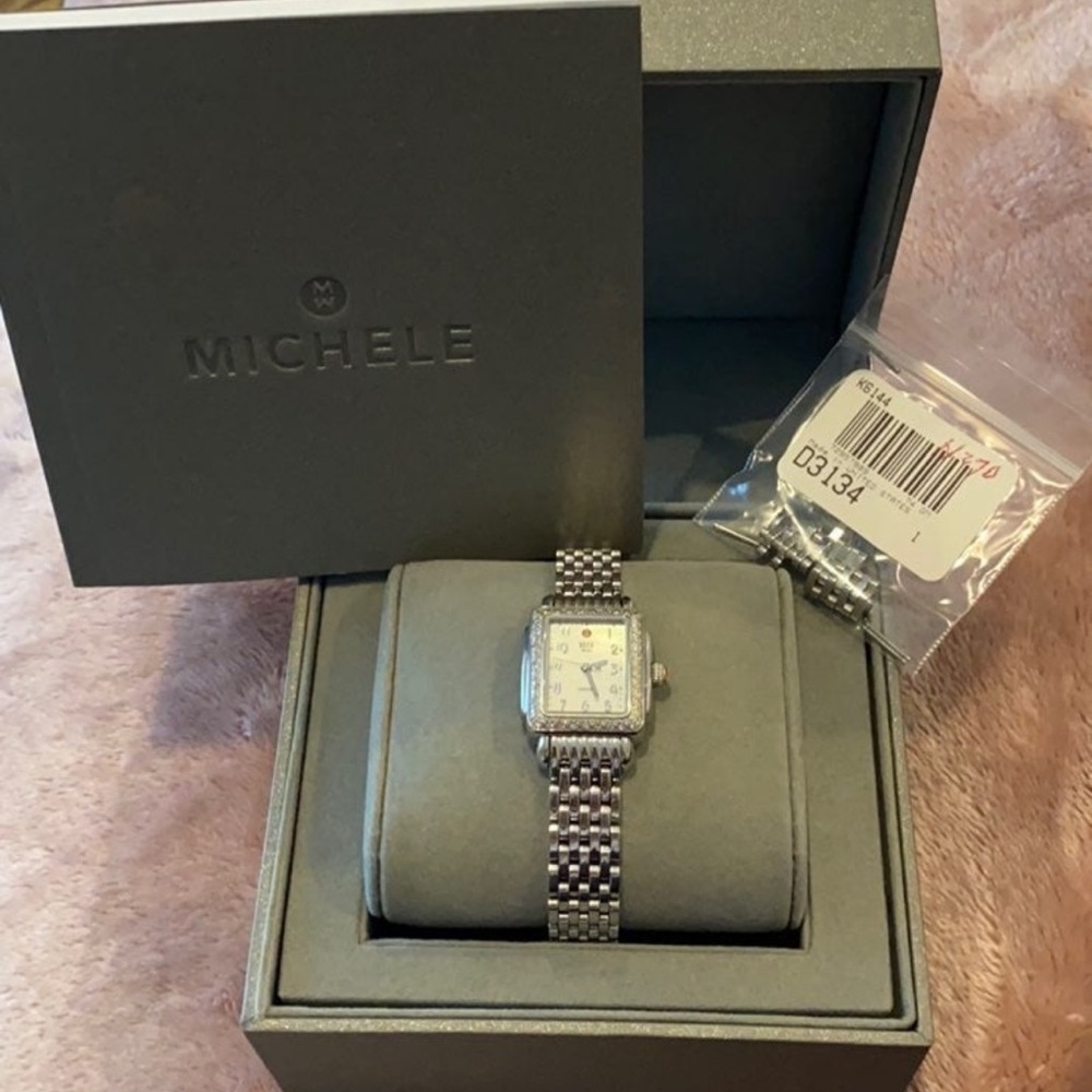 Michele mini deco watch